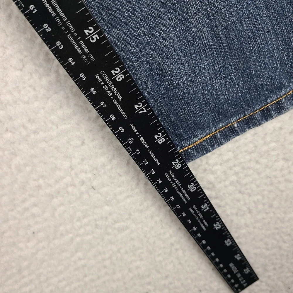 Levi's 505 Jeans Mens 40x30 Blue Regular Fit‎ Straight Leg Dark Wash Denim *